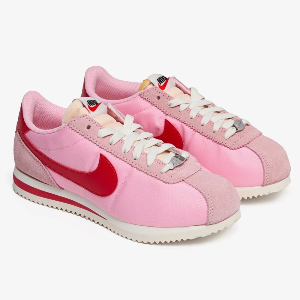 NIKE, Women's Cortez TXT "Medium Soft Pink/Sail" Sneakers, Size 7.5 Medium, NWOB - Picture 6 of 16